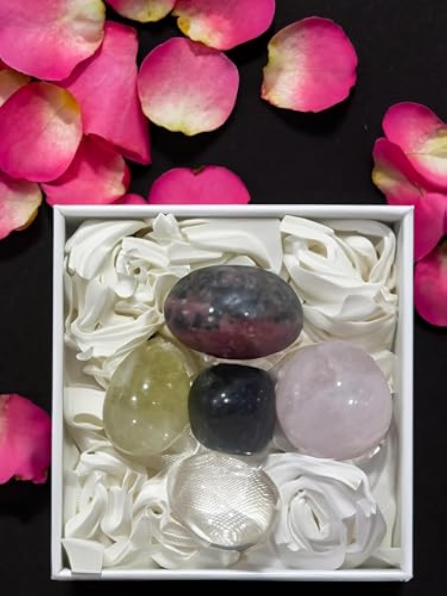 TERRALUXE Natural Marriage Manifestation Kit with Tumbled Stones